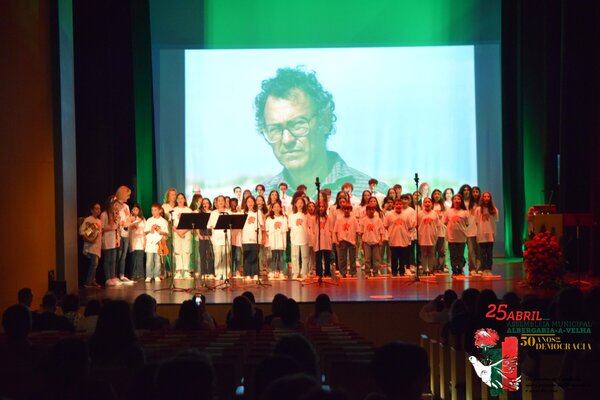 Momento musical por alunos do Agrupamento de Escolas de Albergaria-a-Velha