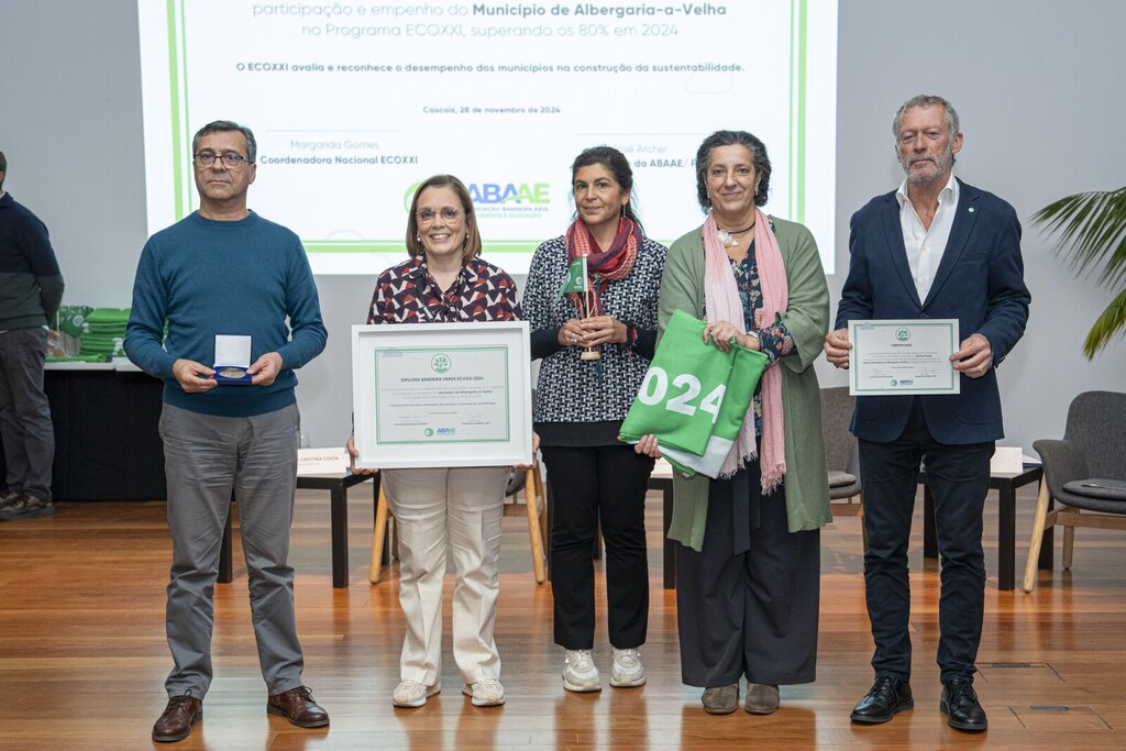 Município de Albergaria-a-Velha recebeu ontem o Galardão Bandeira Verde ECOXXI 2024