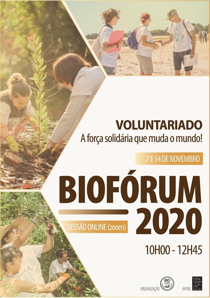 BioFórum 2020 - VOLUNTARIADO – A força solidária que muda o mundo!